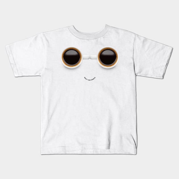 Coffe Lovers Kids T-Shirt by TechGirl Co.